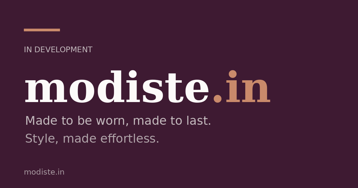 Link preview image for modiste.in